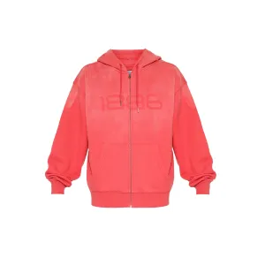 1886 SHADOW ZIP HOODIE- RED