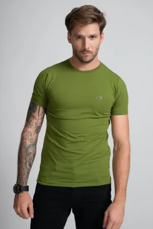 Action Fit Short sleeves-CasualCrew Neck - Grass Hopper