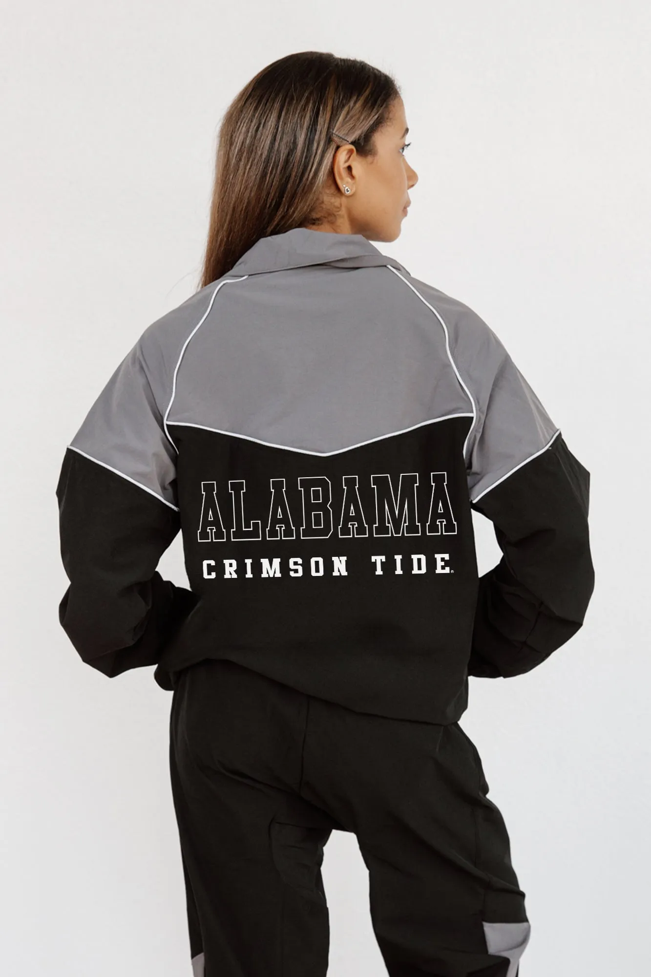 ALABAMA CRIMSON TIDE SIDELINE ESSENTIAL COLORBLOCK WINDBREAKER SET BY MADI PREWETT TROUTT