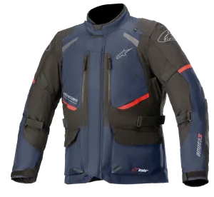 ALPINESTARS ANDES V3 WATERPROOF MOTORCYCLE JACKET - BLUE/BLACK