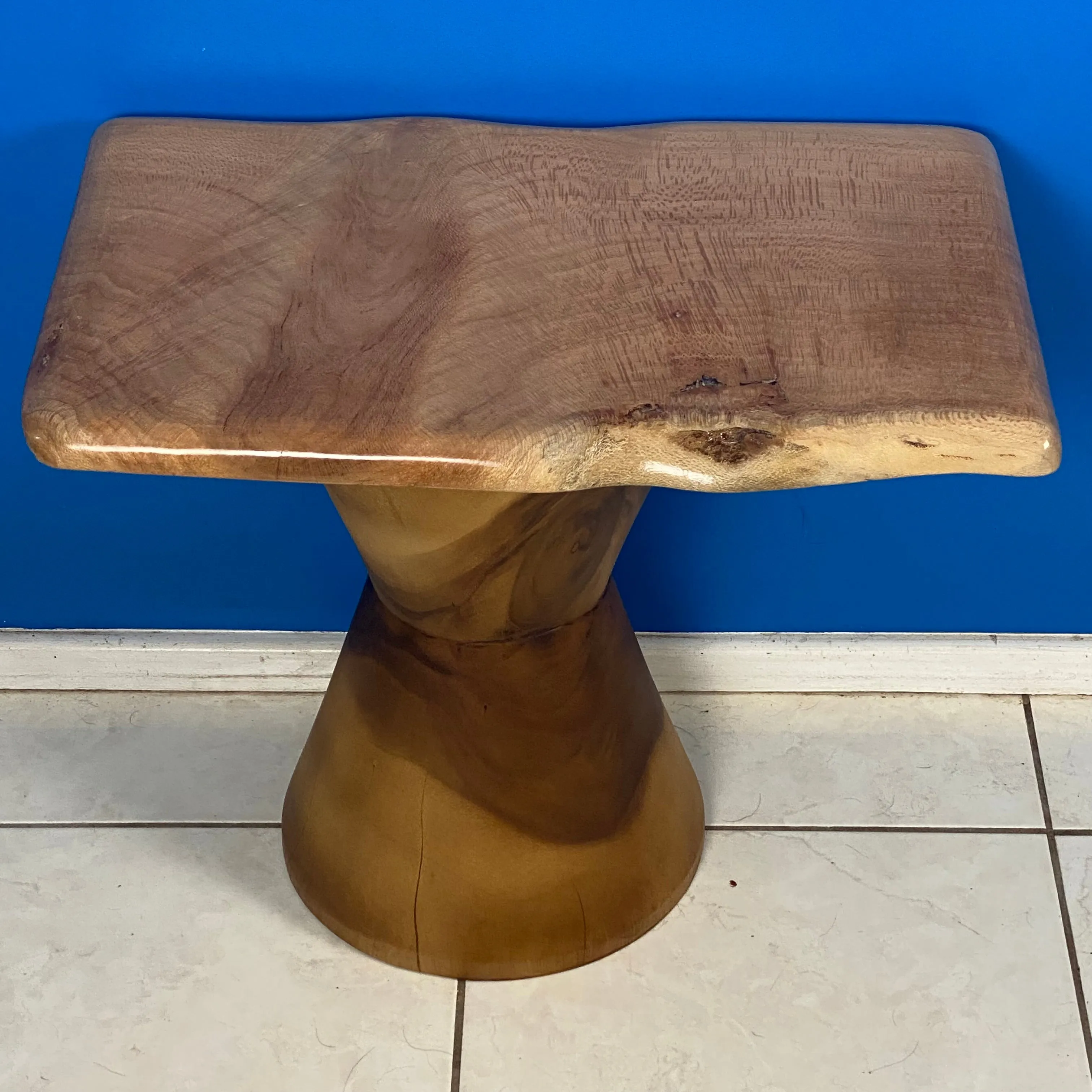 Bedside side Table- Live Edge Silky Oak Australian Timber