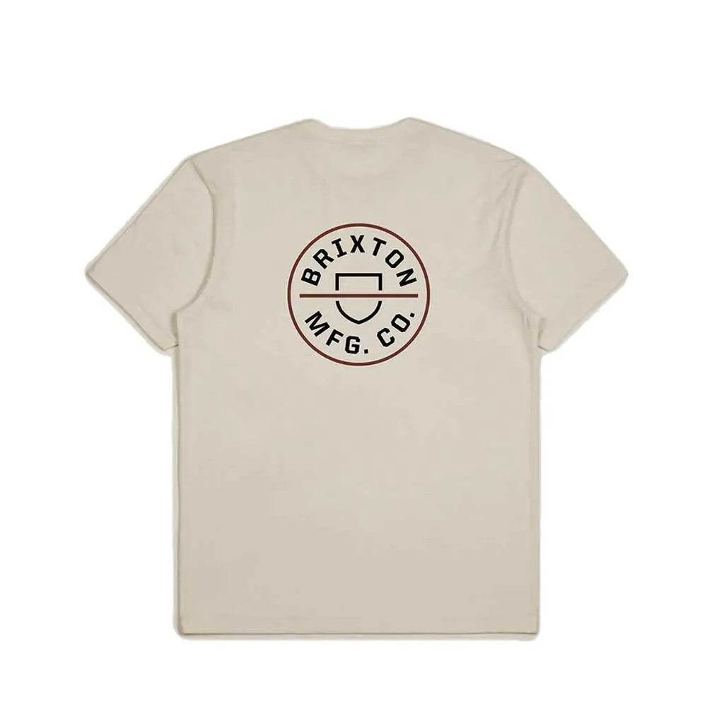 Brixton Crest II S/S T-shirt - Cream