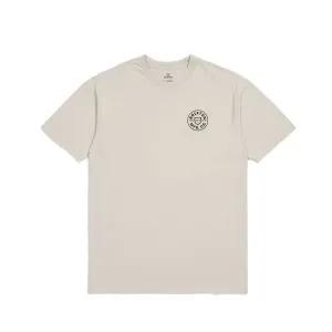 Brixton Crest II S/S T-shirt - Cream