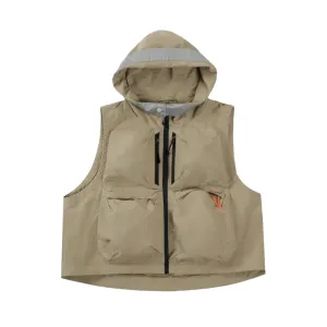 Cropped tactical hooded vest