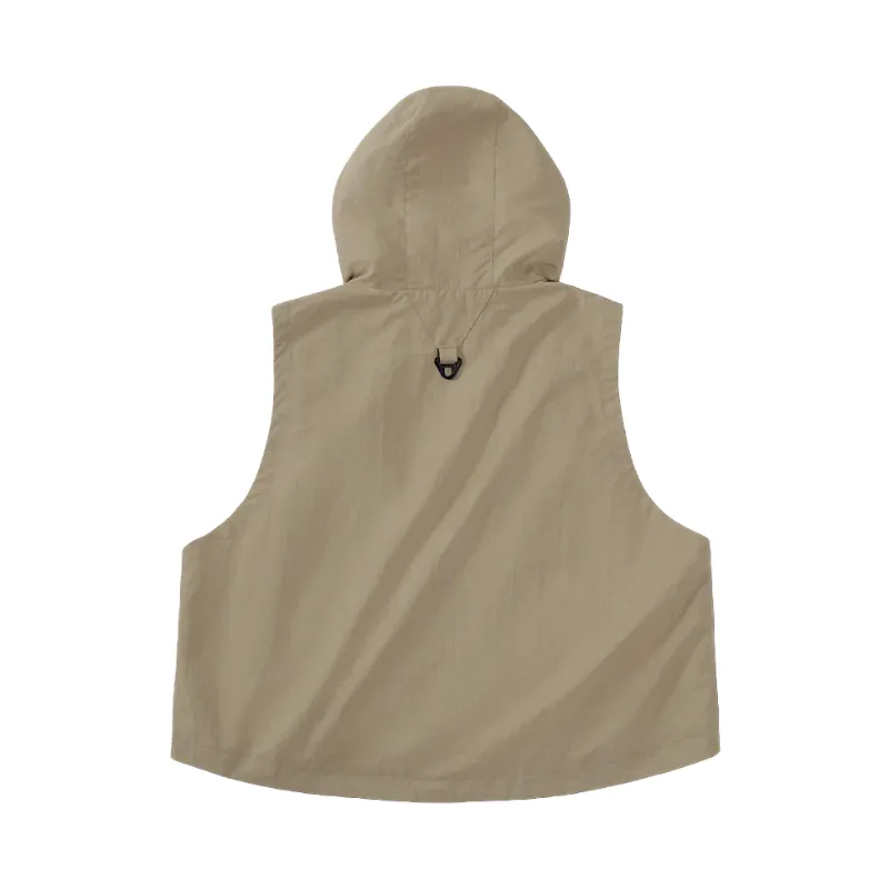 Cropped tactical hooded vest