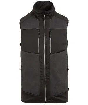 E-Volve unisex knit-effect stretch bodywarmer | Ash/Black