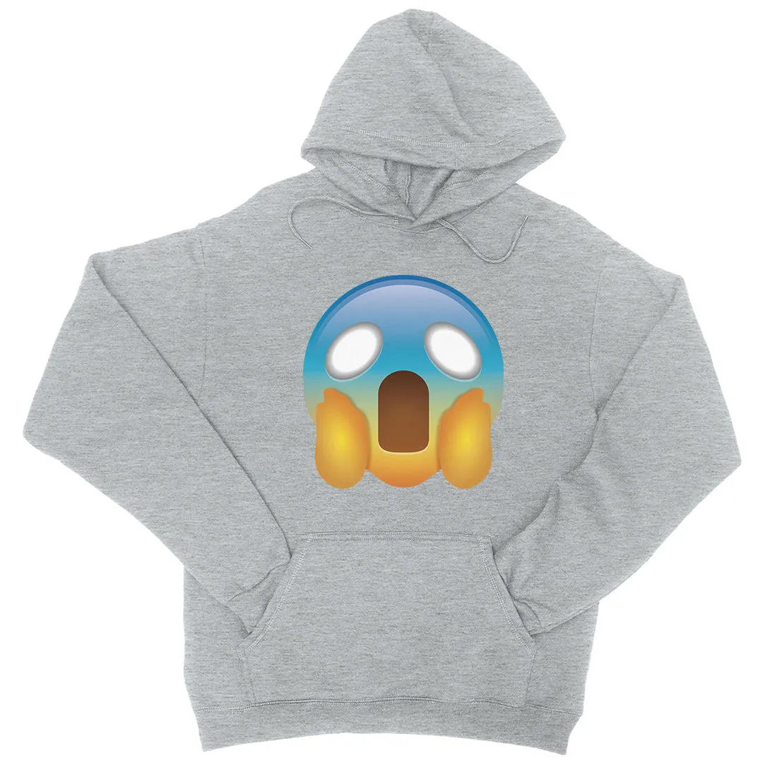 Emoji-Screaming Unisex Pullover Hoodie Wise Caring Protective Gift