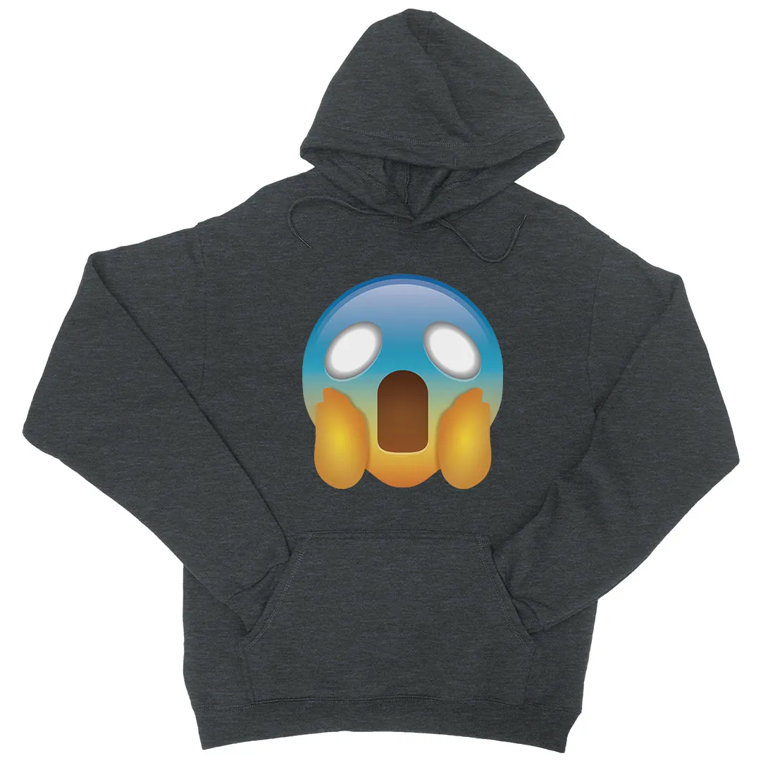 Emoji-Screaming Unisex Pullover Hoodie Wise Caring Protective Gift