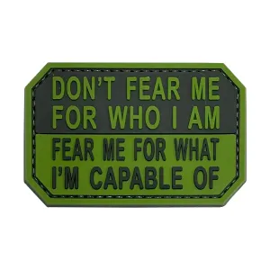 Fear What I'm Capable Of Patch Green