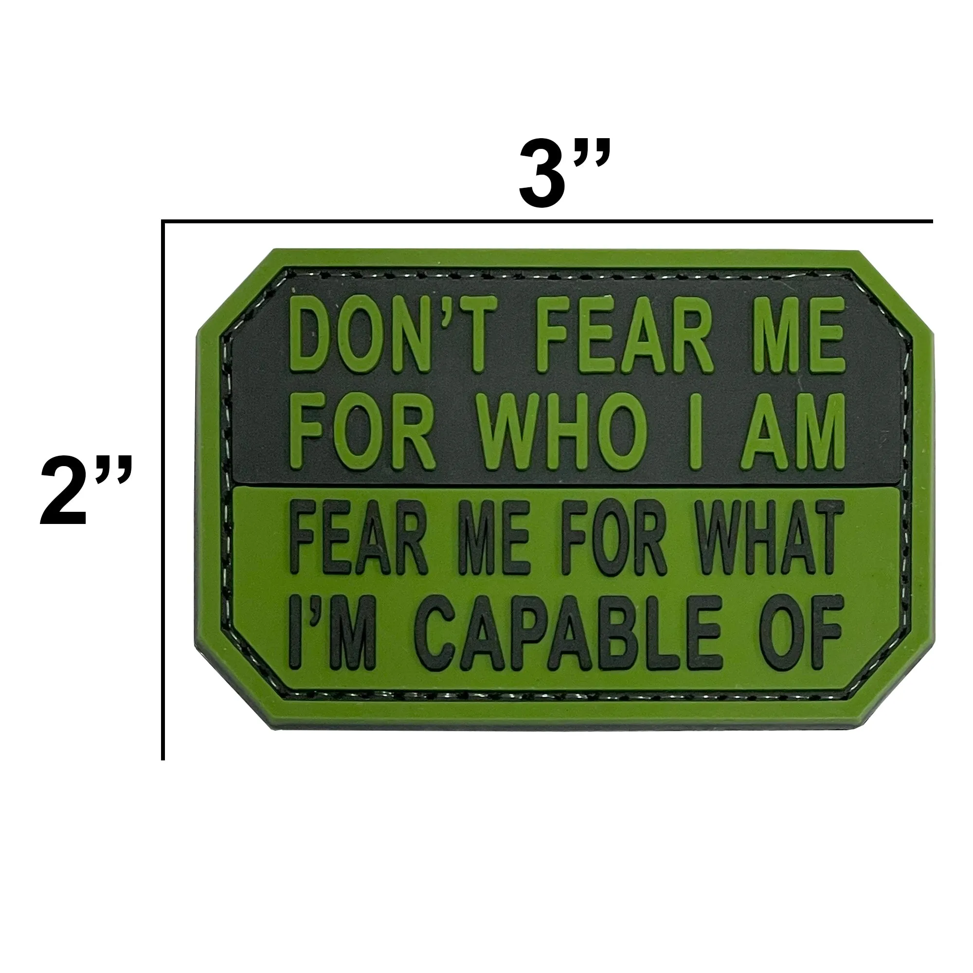 Fear What I'm Capable Of Patch Green