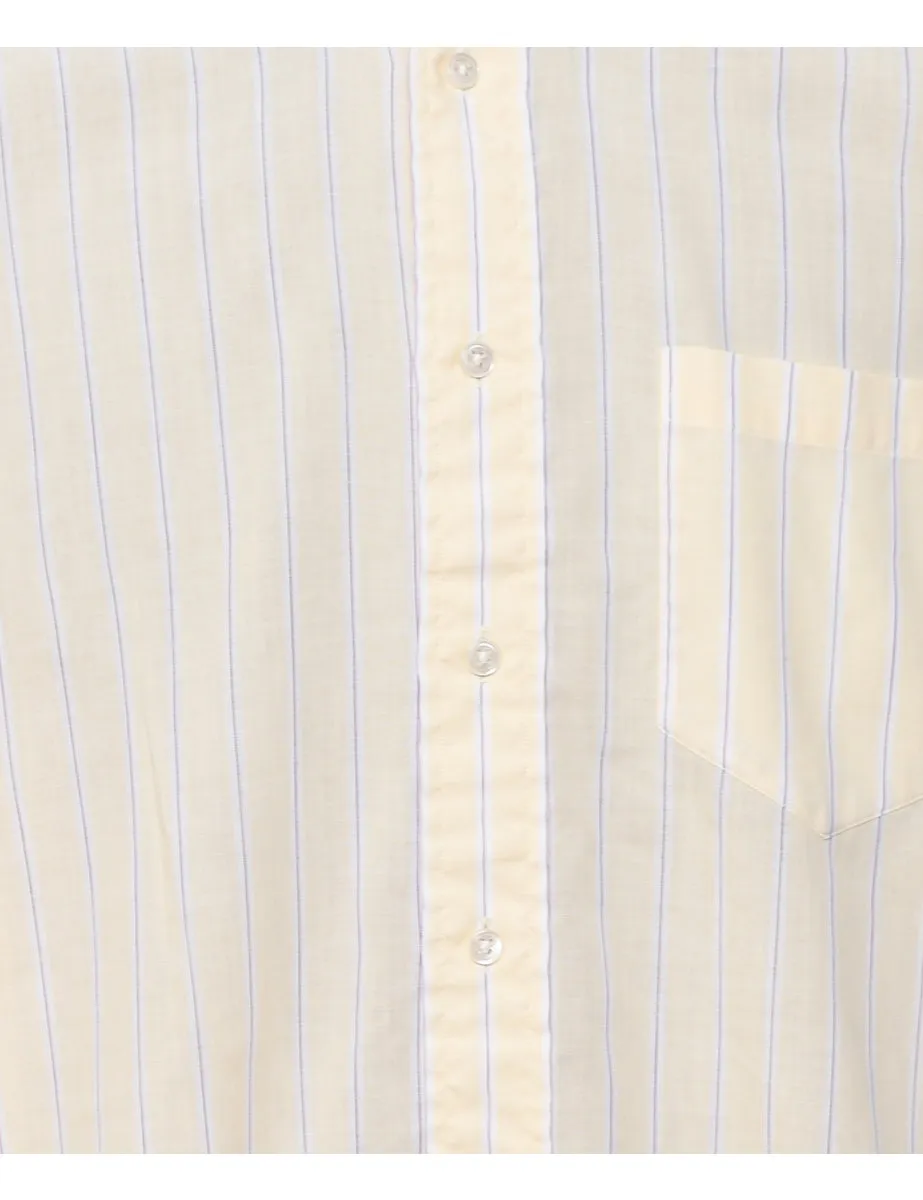 Gant Striped Pale Yellow Classic Shirt - L