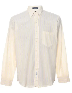 Gant Striped Pale Yellow Classic Shirt - L