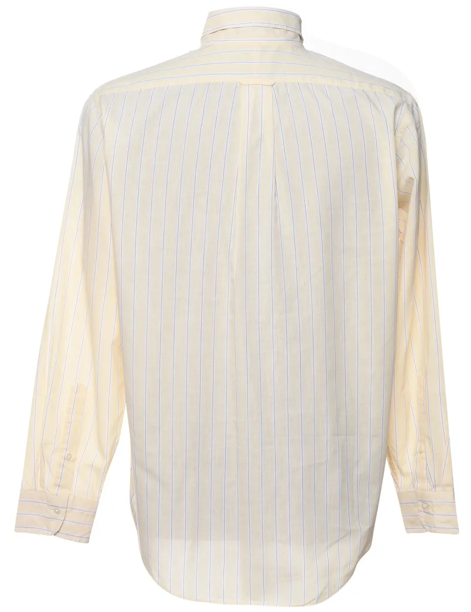 Gant Striped Pale Yellow Classic Shirt - L