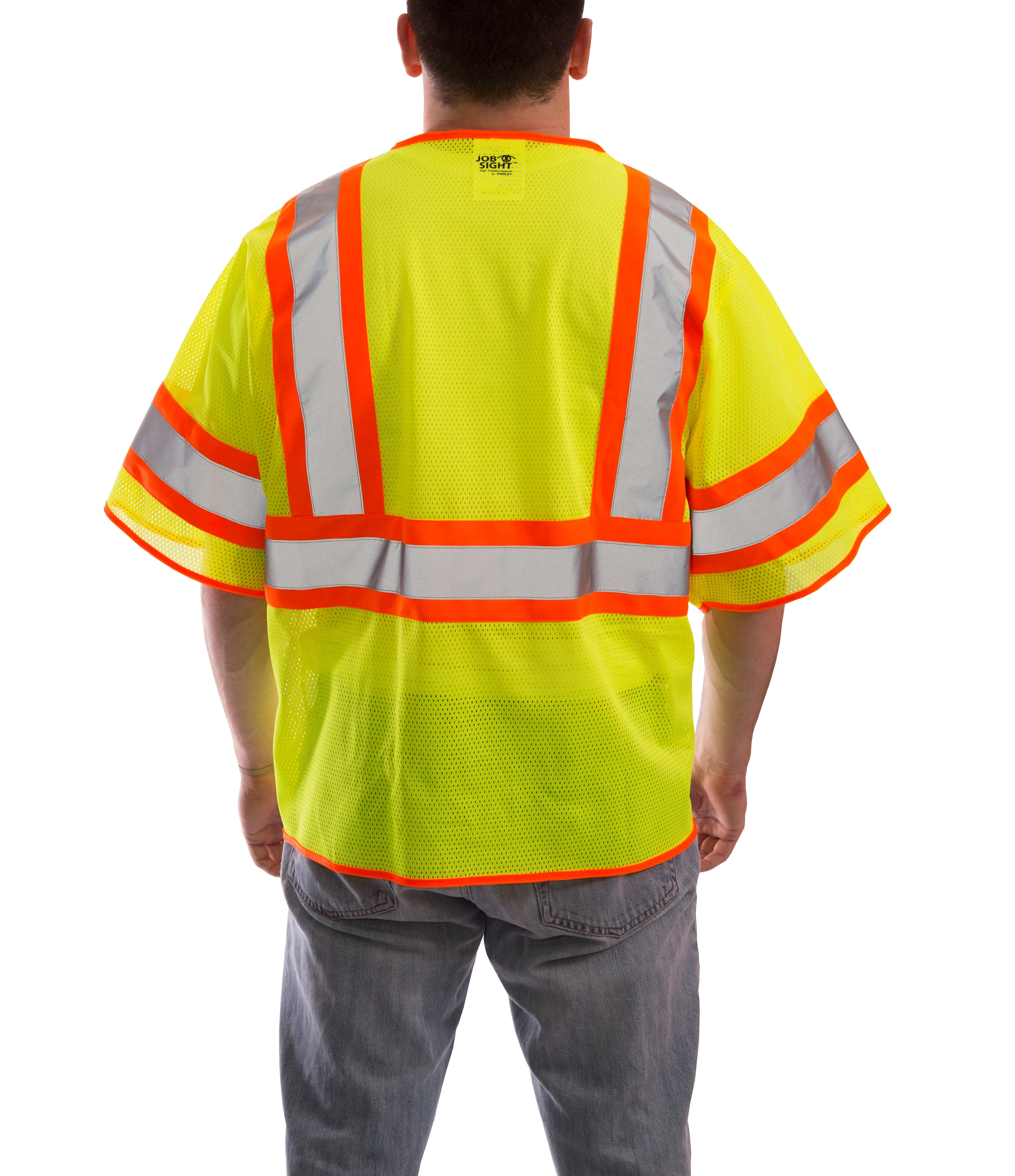 Job Sight Class 3 Two-Tone Mesh Vest