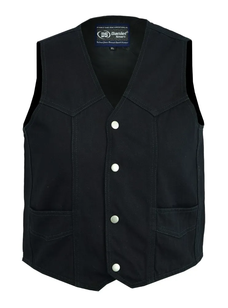 Kids Denim Plain Side Vest