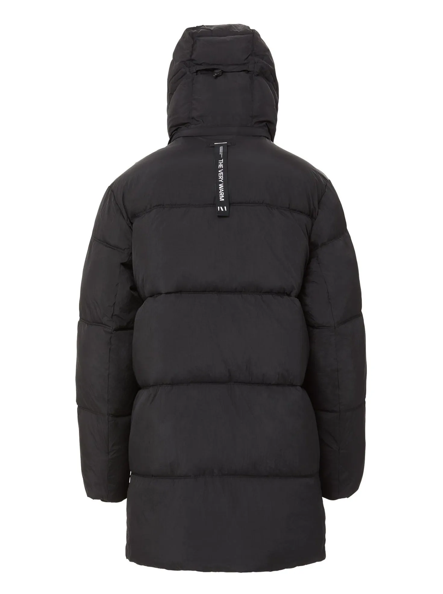 Long Hooded Puffer - Black