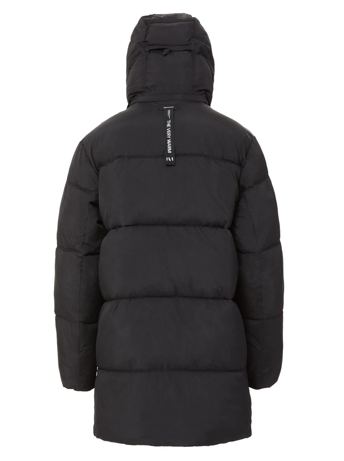 Long Hooded Puffer - Black