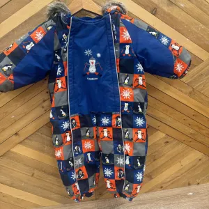 OshKosh B'gosh Penguin Pattern Snow Suit for Infants: Blue, Orange, Grey-infant-18M