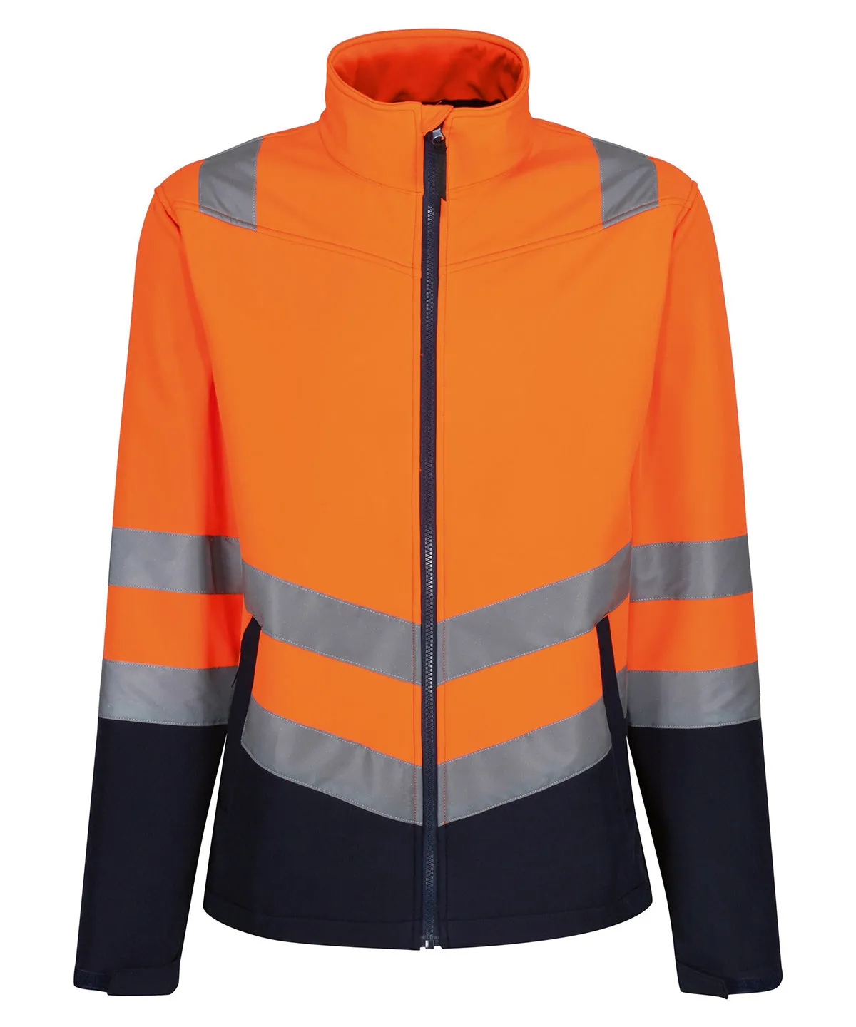 Pro hi-vis softshell jacket | Orange/Navy