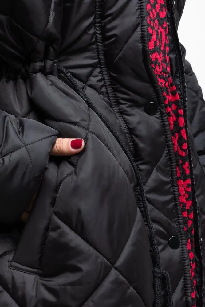 Quilted Puffer Coat Black