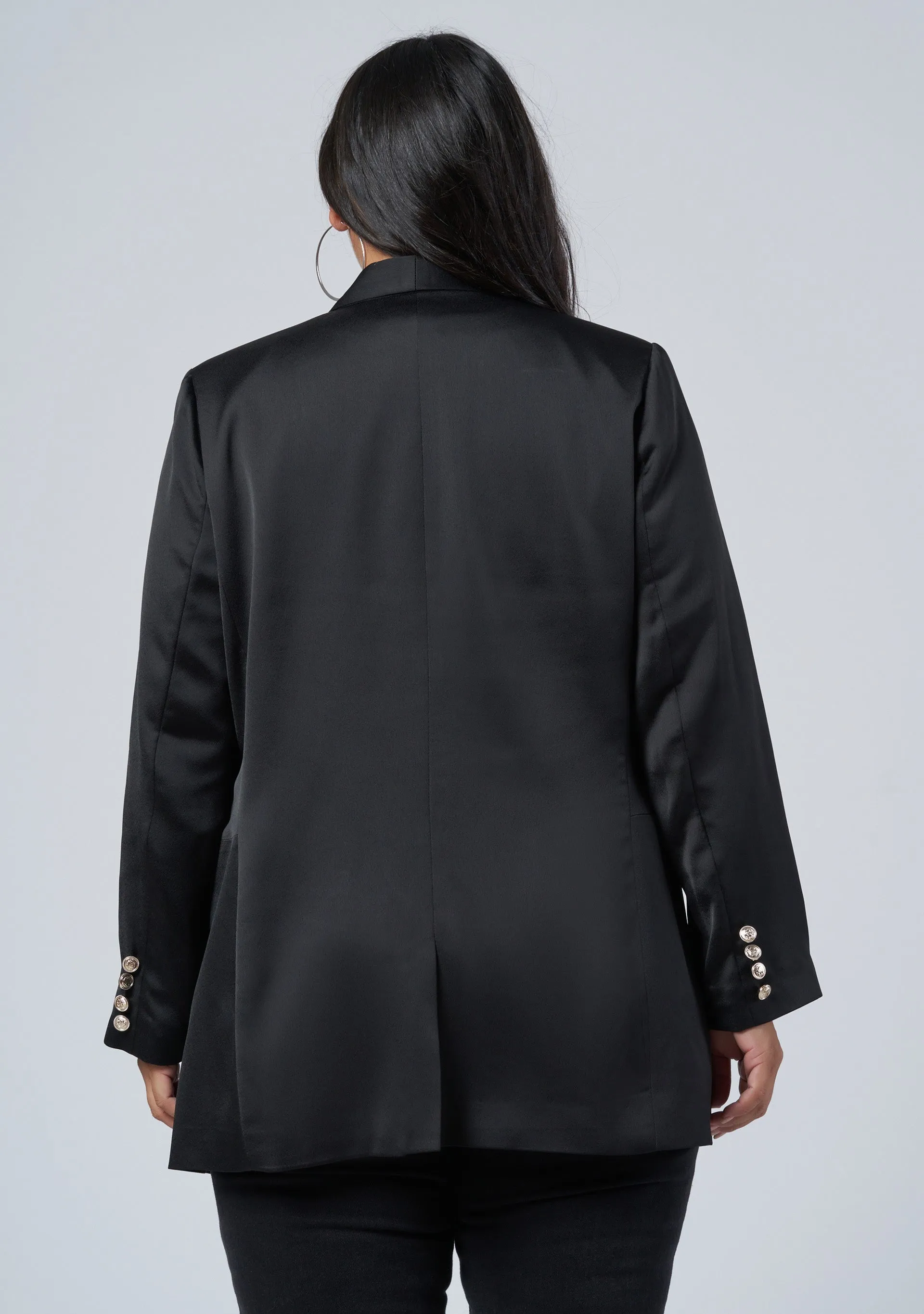 Revelry Satin Blazer