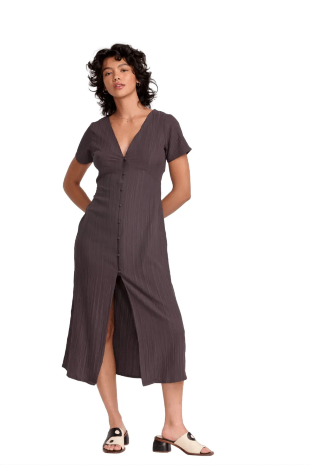 RVCA Understated Midi Dress - Raisin