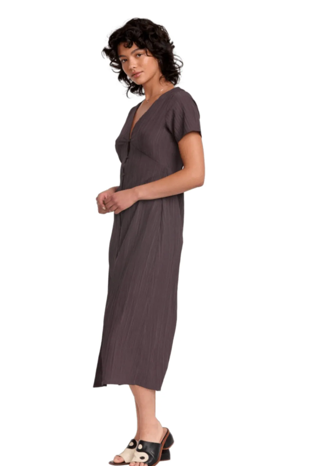 RVCA Understated Midi Dress - Raisin