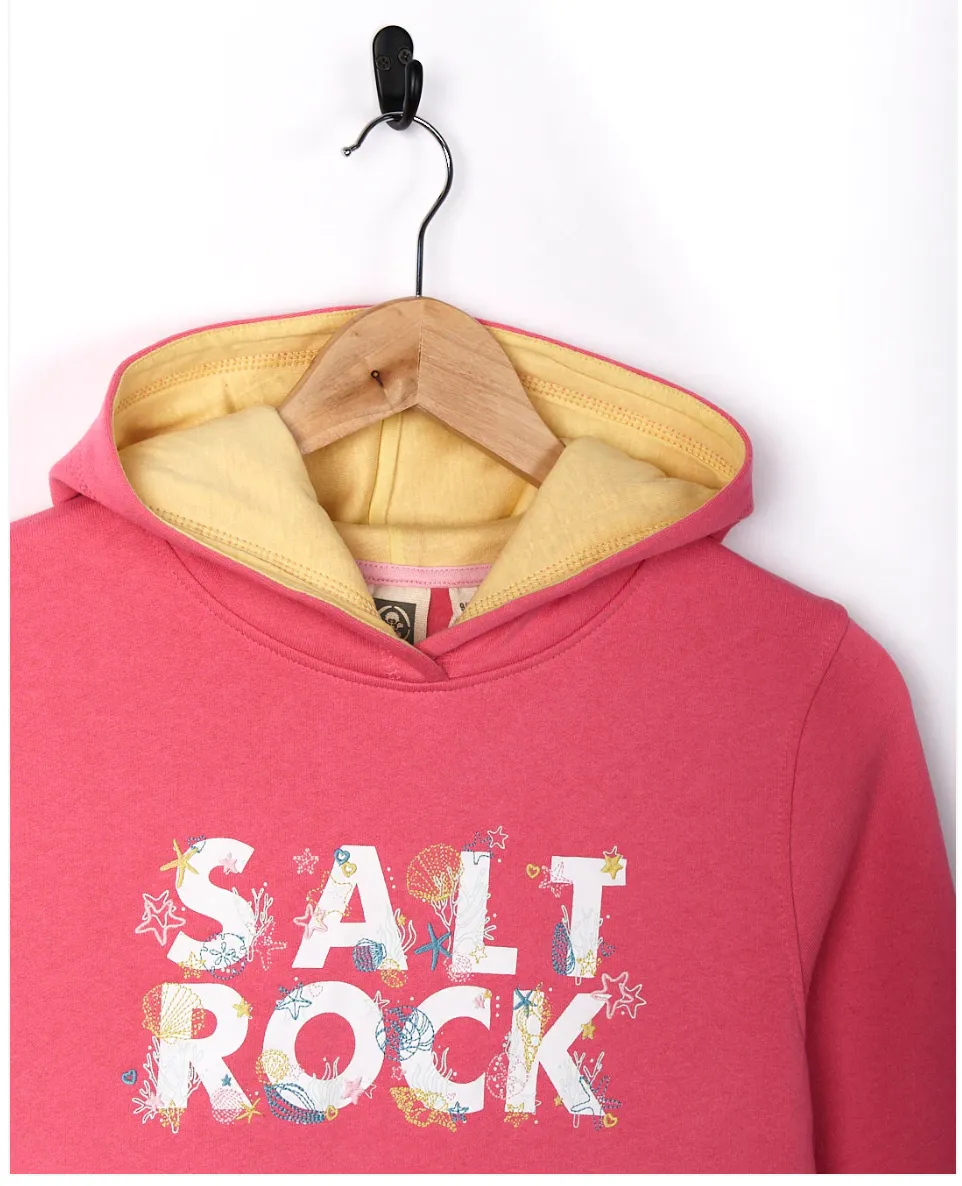 Saltrock Seabed - Kids Pop Hoodie - Pink