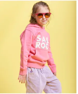 Saltrock Seabed - Kids Pop Hoodie - Pink