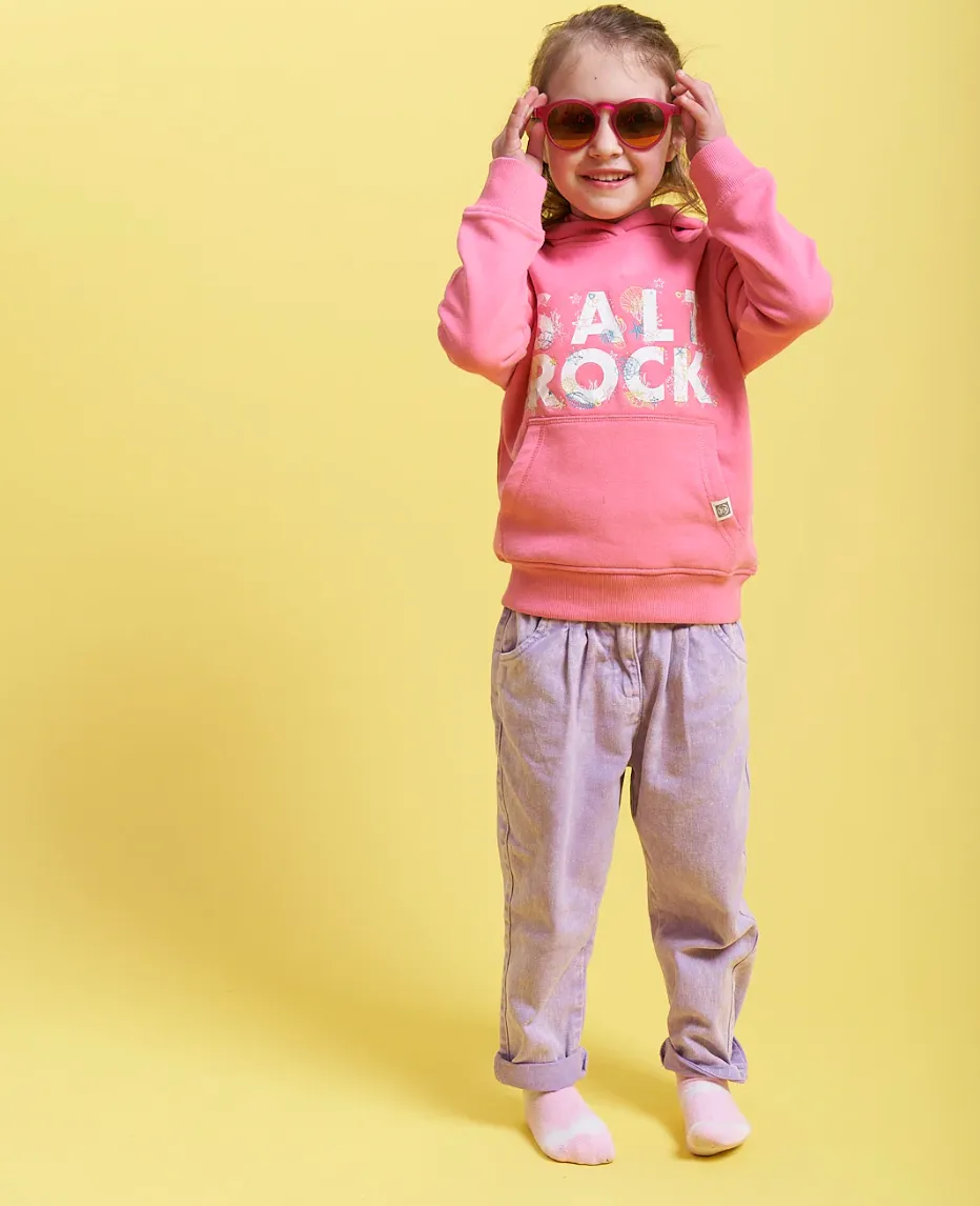 Saltrock Seabed - Kids Pop Hoodie - Pink