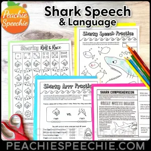 Shark Themed Speech & Language Mini-Pack