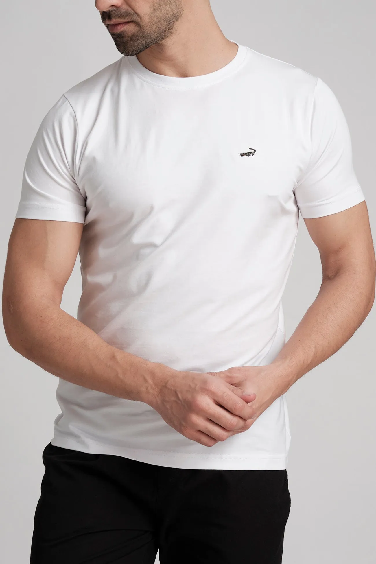 Single Jersey Verve Tee Action Fit - White