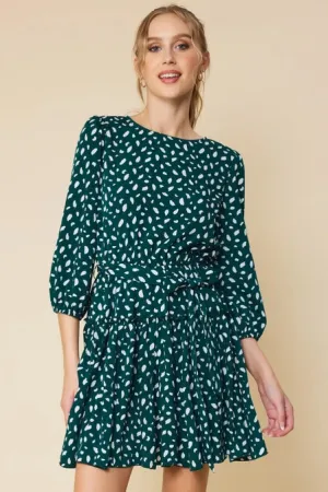 Spotted Evergreen Dress