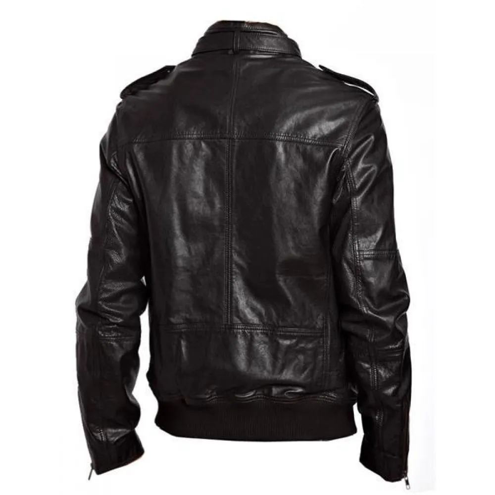 Stylish Black Bomber Jacket For Men