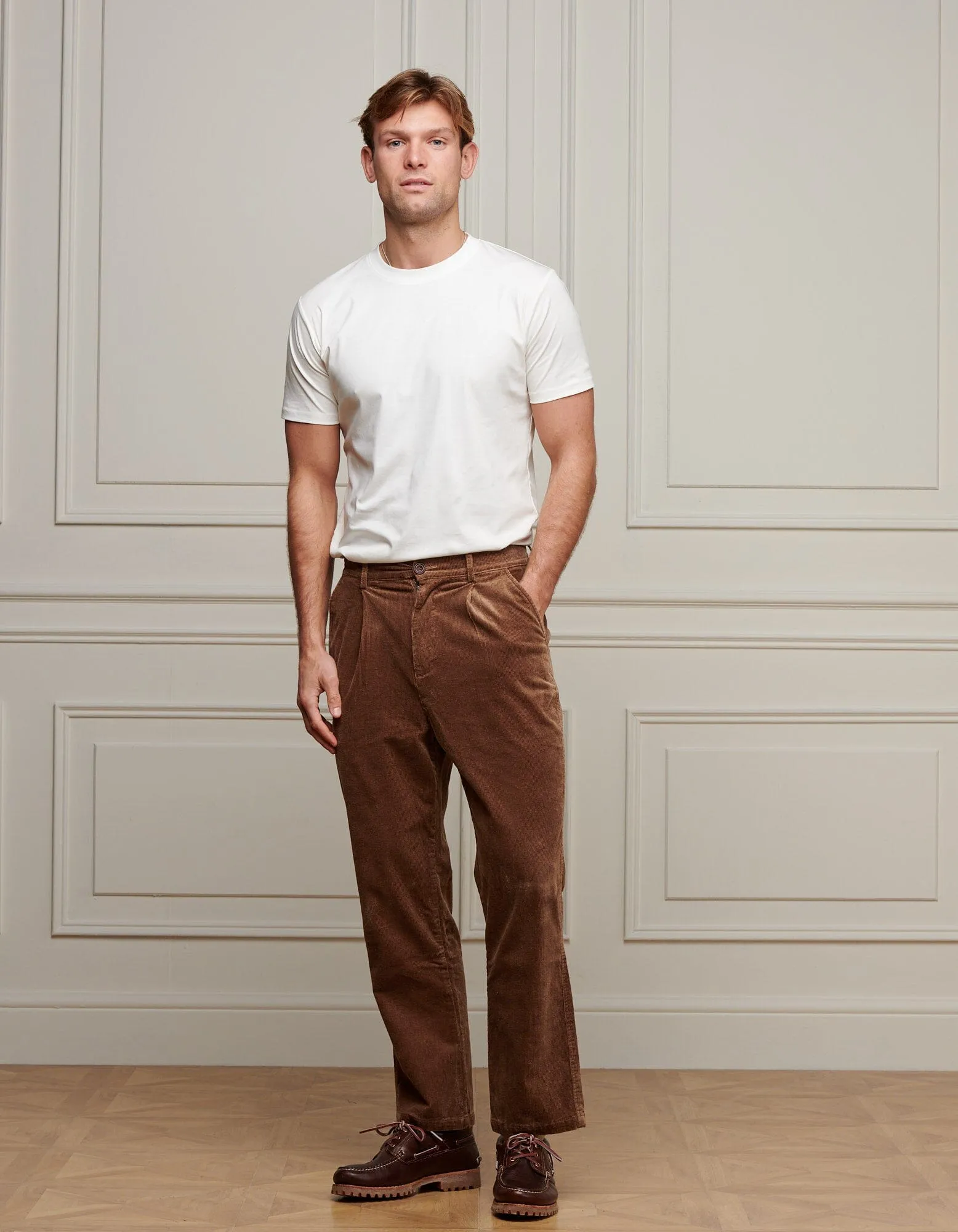 Tan Corduroy Trouser