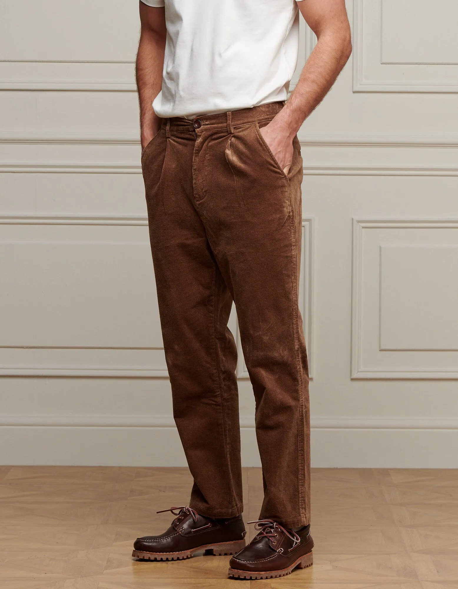 Tan Corduroy Trouser