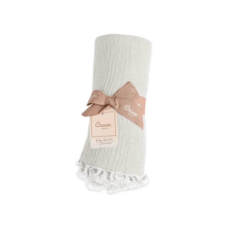 Tassel Muslin Blanket