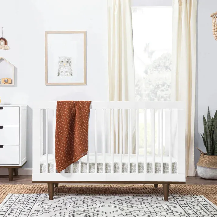 The Baby Atelier 100% Organic Modern Crib White