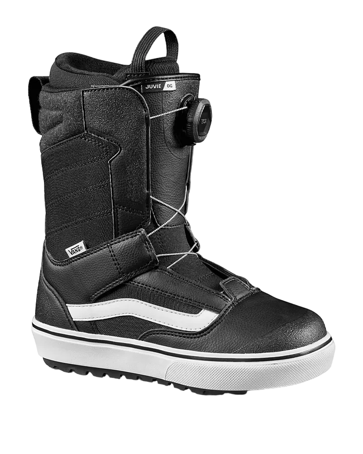 Vans Juvie OG Kids Snowboard Boots - Black/White - 2023