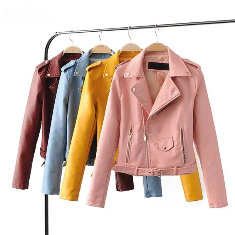 Vintage Style PU Leather Jacket Outerwear