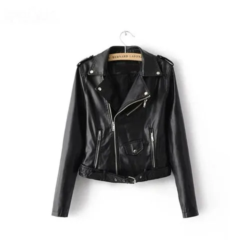 Vintage Style PU Leather Jacket Outerwear