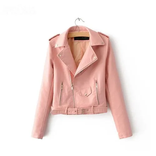 Vintage Style PU Leather Jacket Outerwear