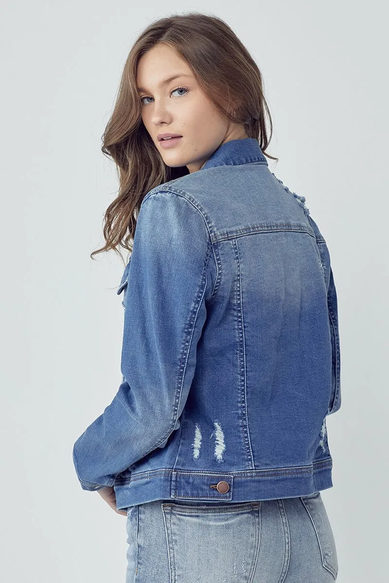 Vintage Washed Classic Denim Jacket