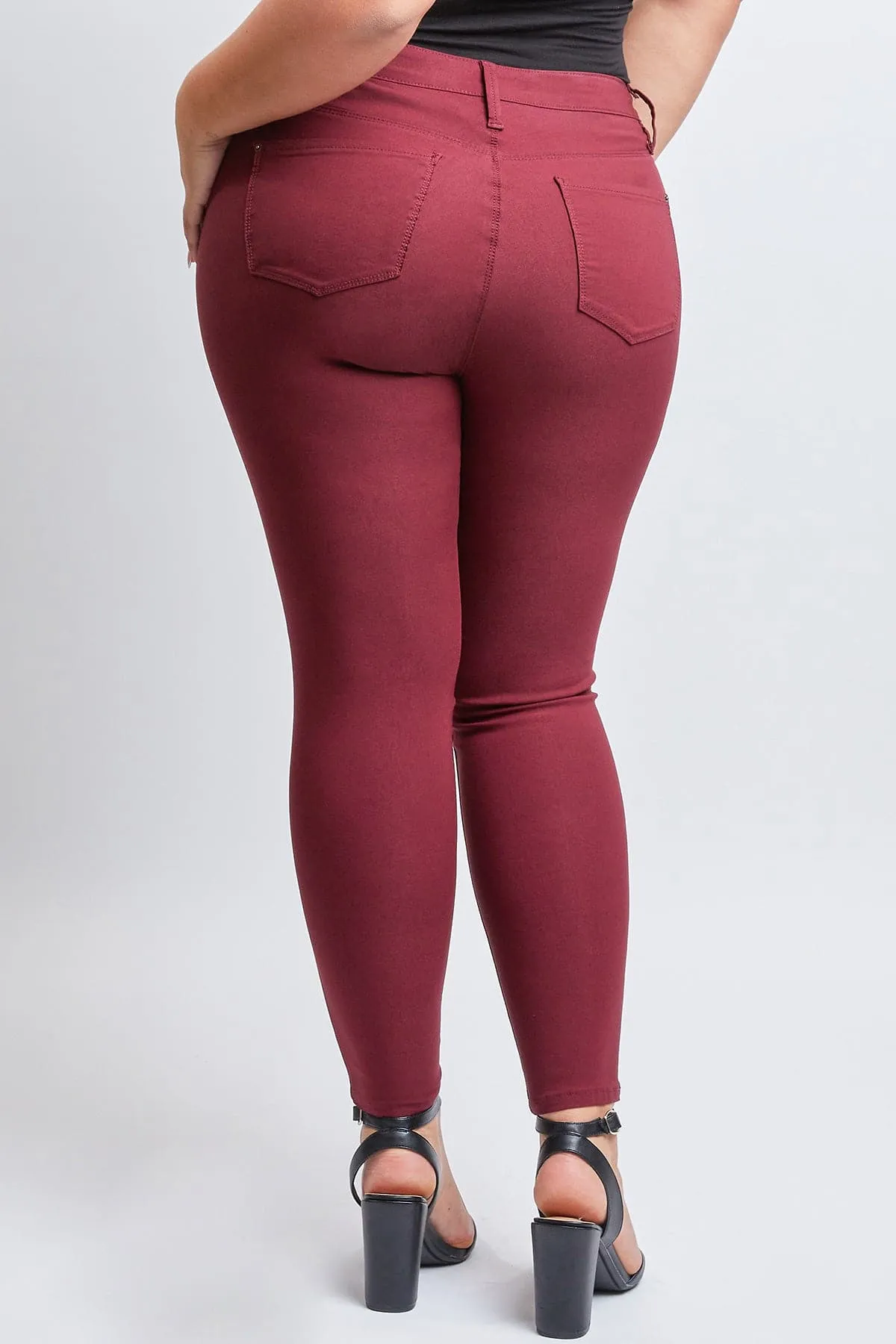 Women´s Plus Hyperstretch Skinny Pants, Dark Wine