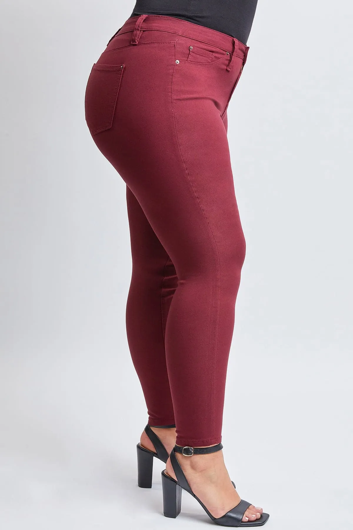 Women´s Plus Hyperstretch Skinny Pants, Dark Wine