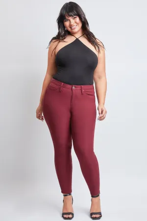 Women´s Plus Hyperstretch Skinny Pants, Dark Wine