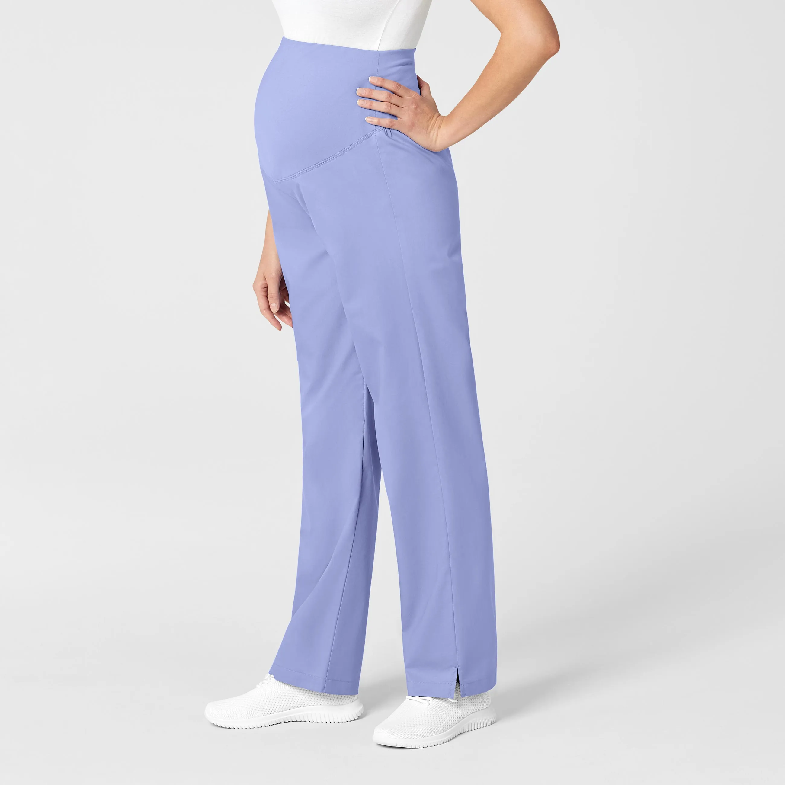 WonderWORK Maternity Cargo Scrub Pant - Ceil Blue