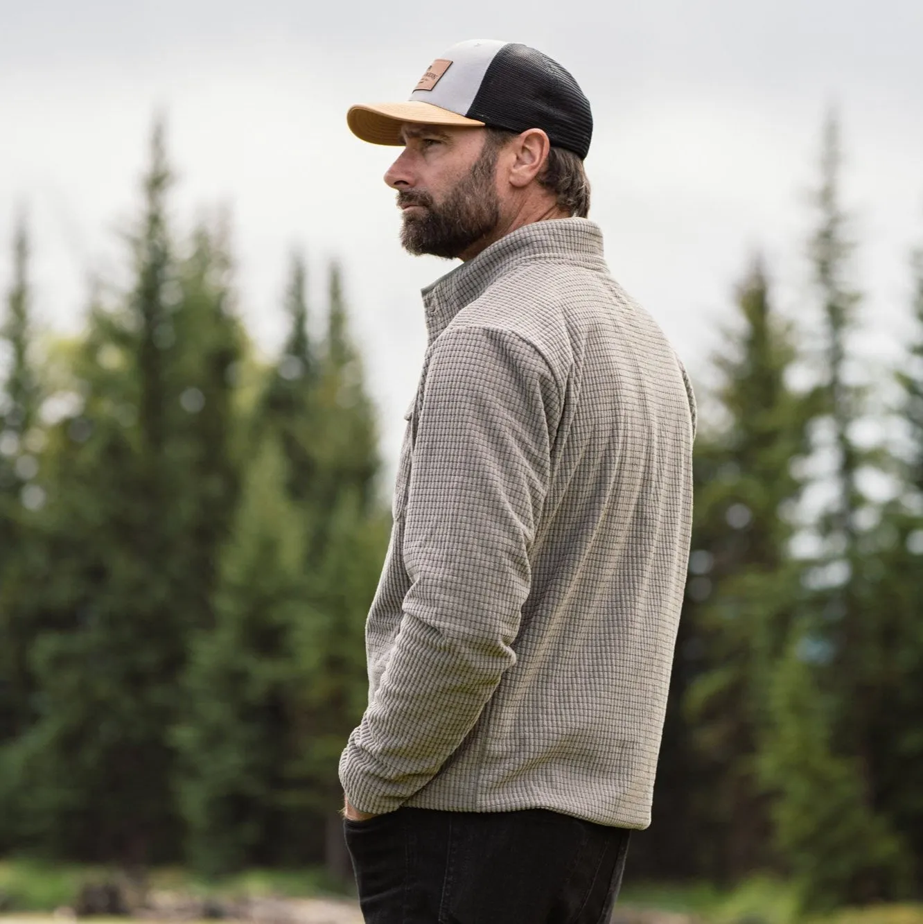 Yosemite Waffle Fleece Pullover | Slate Gray